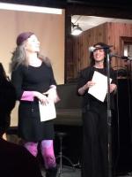 Rebecca Burton and Laine Newman at the CTR launch on February 11th, 2016. Photo Credit: Michelle Baynton