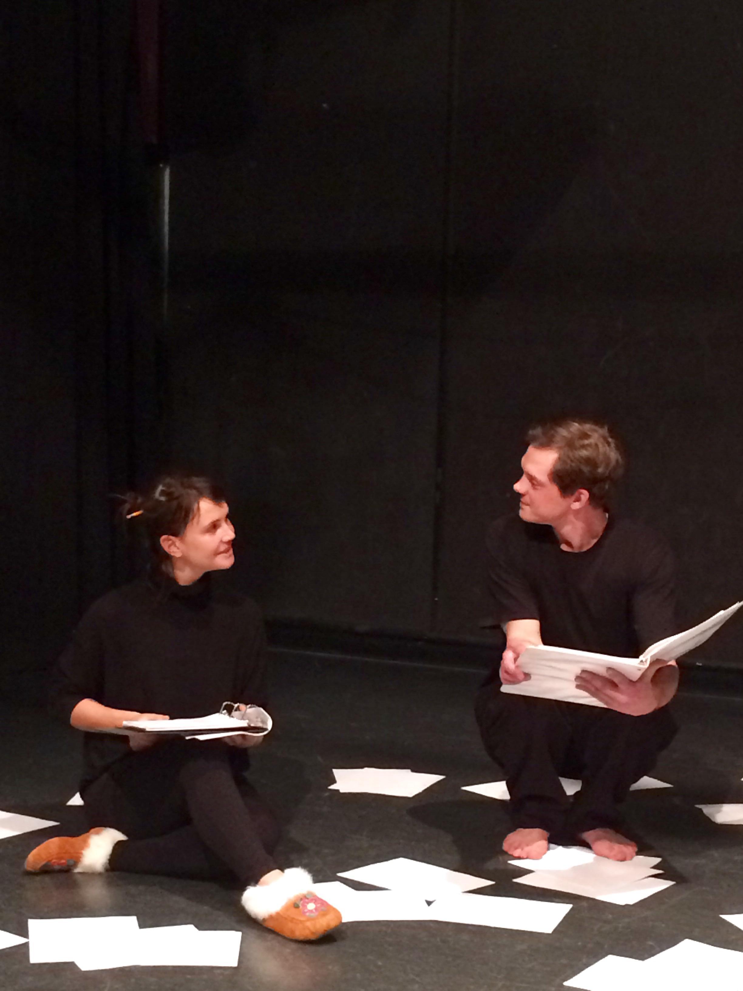 Wren Hookey&#039;s reading with Gwaandak Theatre. Photo credit: Clare Preuss.