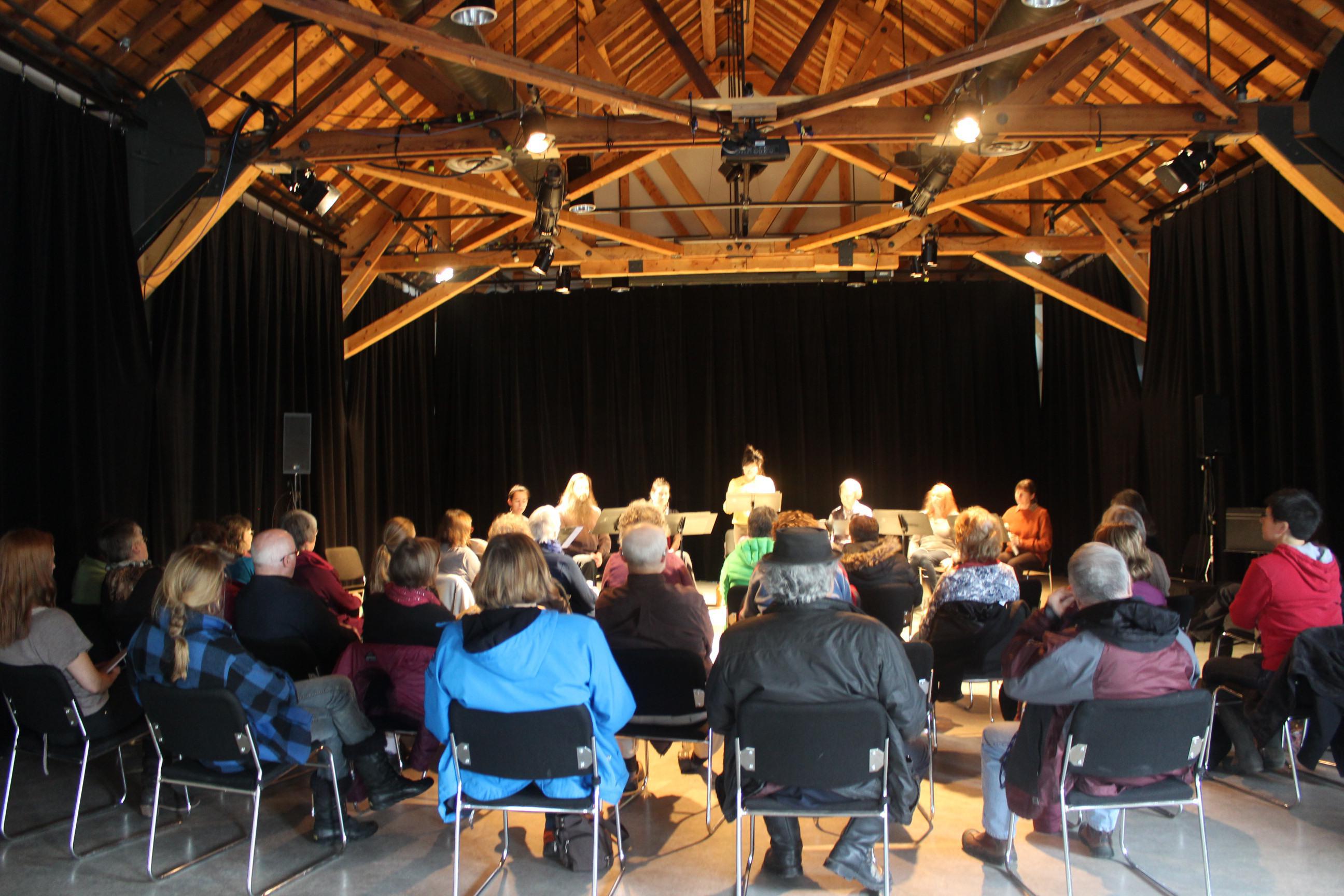 Lillian Nakamura Maguire&#039;s reading with Gwaandak Theatre. Photo credit: Gwaandak Theatre