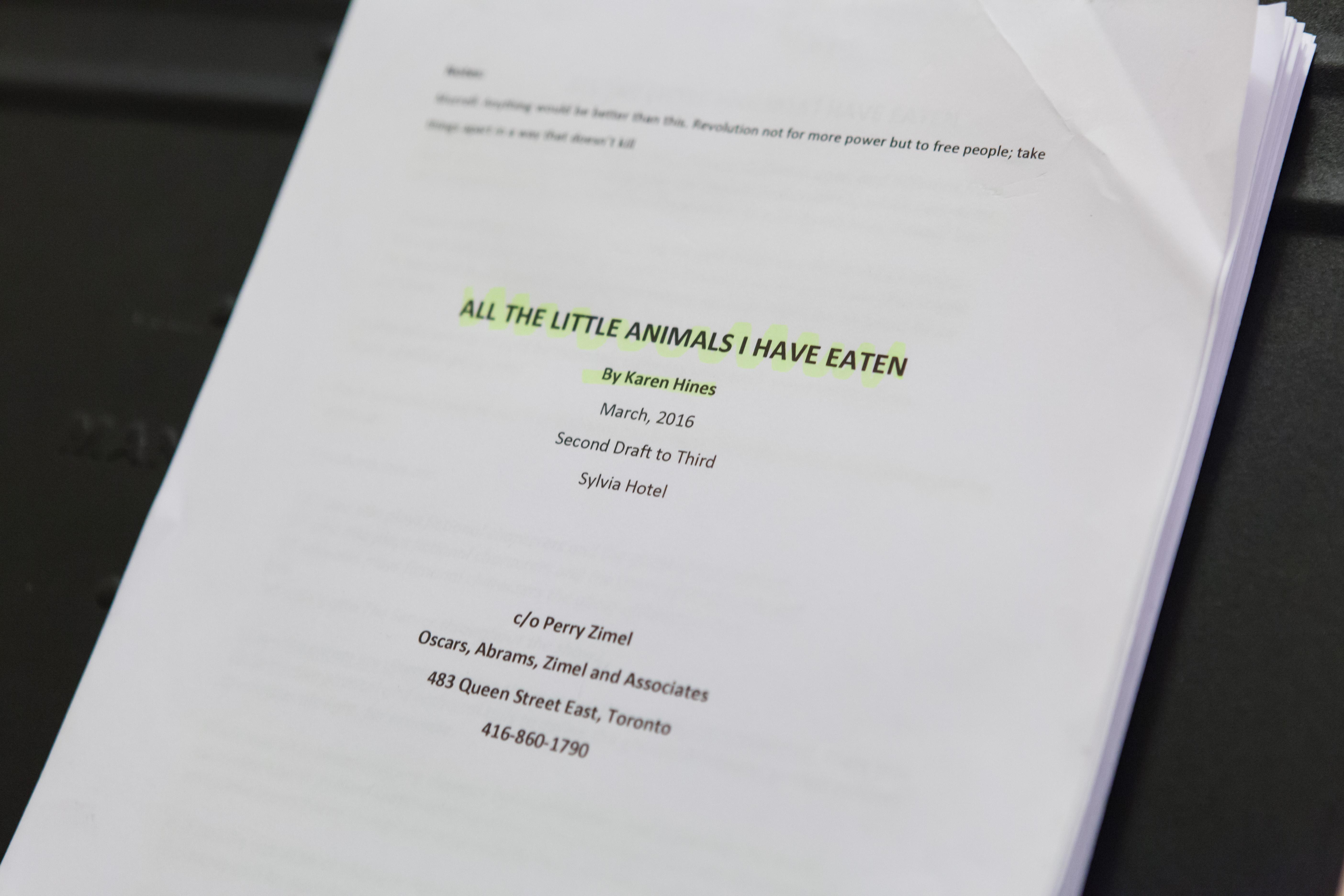 EIT Play Reading Series - Script Salon reading with Karen Hines Photo Credit: Jeff at baosphotography.com